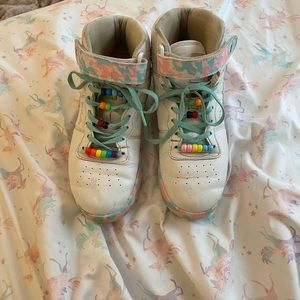 high top fila sneakers!!